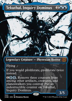 Tekuthal, Inquiry Dominus (Showcase) card from Phyrexia: All Will Be One