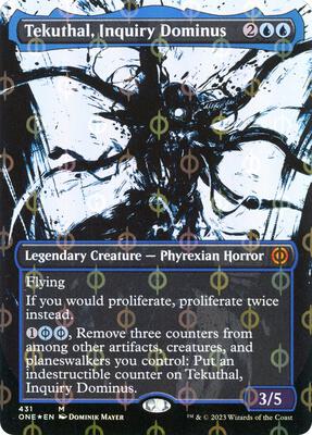 Tekuthal, Inquiry Dominus (Showcase) (Step-and-Compleat Foil) card from Phyrexia: All Will Be One