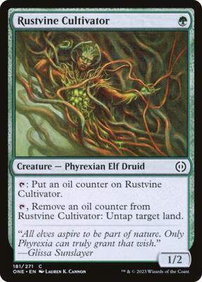 Rustvine Cultivator card from Phyrexia: All Will Be One