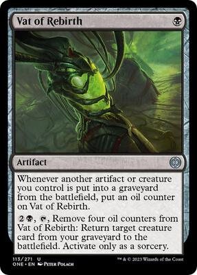 Vat of Rebirth card from Phyrexia: All Will Be One