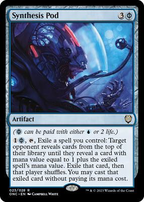 Synthesis Pod card from Commander: Phyrexia: All Will Be One