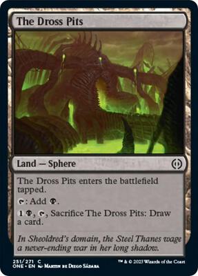 The Dross Pits card from Phyrexia: All Will Be One