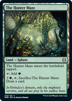 The Hunter Maze card from Phyrexia: All Will Be One