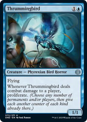 Thrummingbird card from Phyrexia: All Will Be One