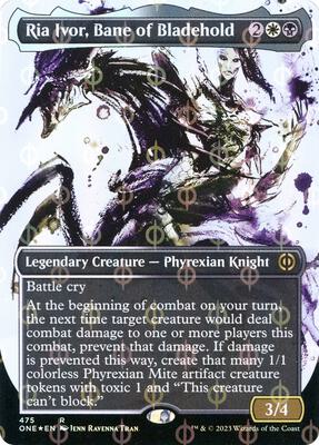 Ria Ivor, Bane of Bladehold (Showcase) (Step-and-Compleat Foil) card from Phyrexia: All Will Be One