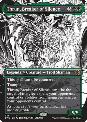Thrun, Breaker of Silence (Borderless) card from Phyrexia: All Will Be One