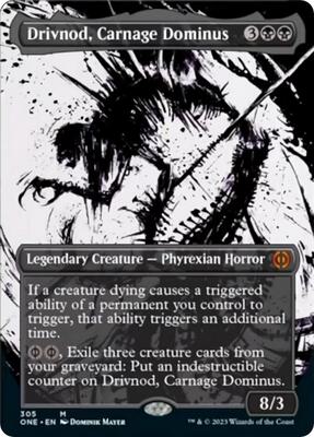 Drivnod, Carnage Dominus (Showcase) card from Phyrexia: All Will Be One