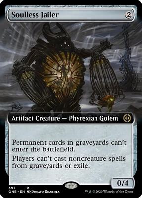 Soulless Jailer (Extended Art) card from Phyrexia: All Will Be One