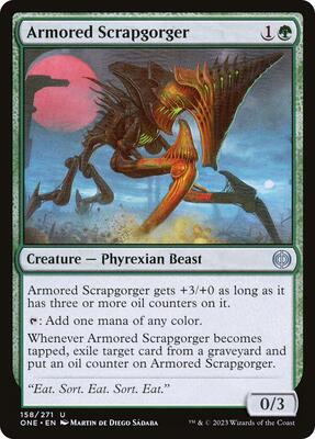 Armored Scrapgorger card from Phyrexia: All Will Be One