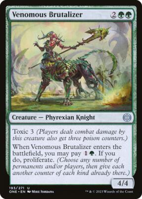 Venomous Brutalizer card from Phyrexia: All Will Be One