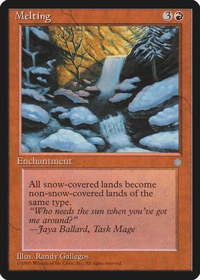 Melting card from Ice Age
