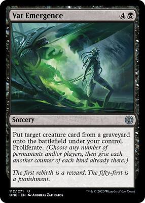 Vat Emergence card from Phyrexia: All Will Be One