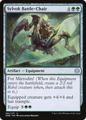 Sylvok Battle-Chair card from Phyrexia: All Will Be One