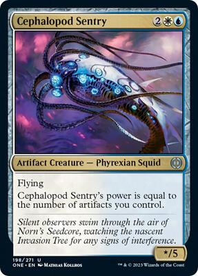 Cephalopod Sentry card from Phyrexia: All Will Be One