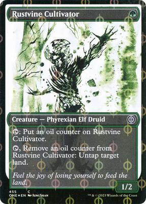 Rustvine Cultivator (Showcase) (Step-and-Compleat Foil) card from Phyrexia: All Will Be One