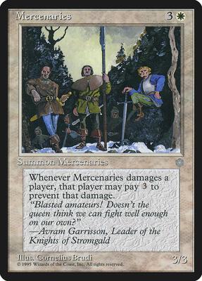 Mercenaries card from Ice Age