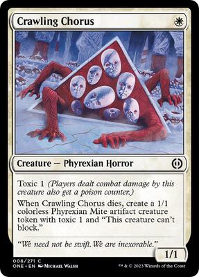 Crawling Chorus card from Phyrexia: All Will Be One