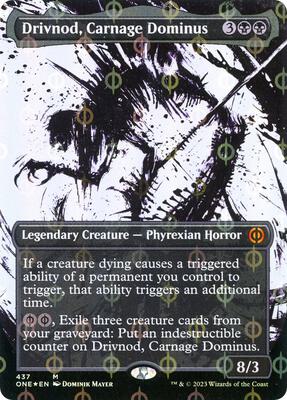 Drivnod, Carnage Dominus (Showcase) (Step-and-Compleat Foil) card from Phyrexia: All Will Be One