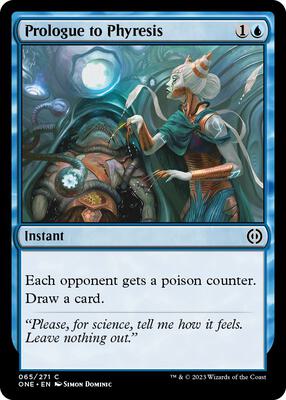 Prologue to Phyresis card from Phyrexia: All Will Be One