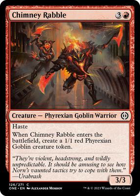 Chimney Rabble card from Phyrexia: All Will Be One