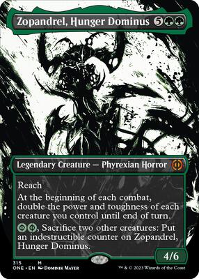 Zopandrel, Hunger Dominus (Showcase) card from Phyrexia: All Will Be One