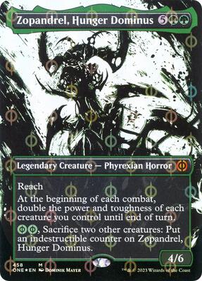 Zopandrel, Hunger Dominus (Showcase) (Step-and-Compleat Foil) card from Phyrexia: All Will Be One