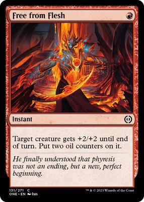 Free from Flesh card from Phyrexia: All Will Be One