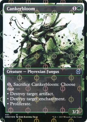 Cankerbloom (Showcase) (Step-and-Compleat Foil) card from Phyrexia: All Will Be One