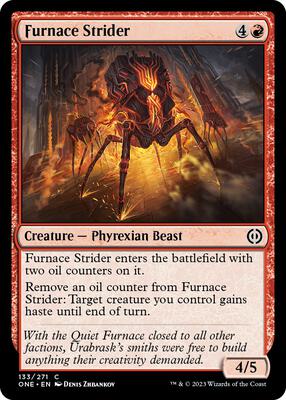 Furnace Strider card from Phyrexia: All Will Be One