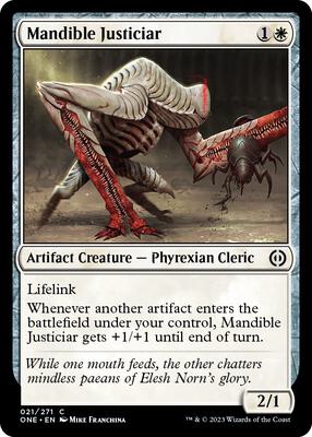 Mandible Justiciar card from Phyrexia: All Will Be One