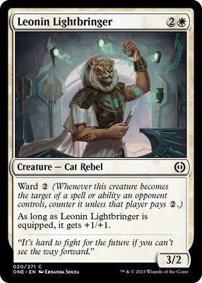 Leonin Lightbringer card from Phyrexia: All Will Be One