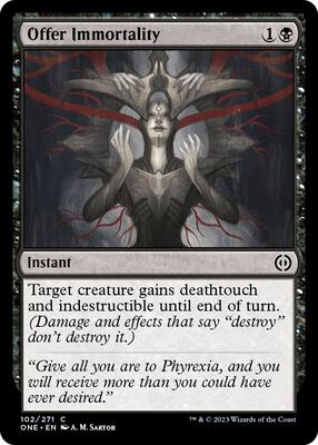 Offer Immortality card from Phyrexia: All Will Be One