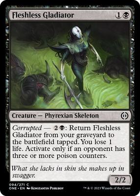 Fleshless Gladiator card from Phyrexia: All Will Be One