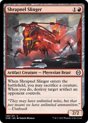 Shrapnel Slinger card from Phyrexia: All Will Be One