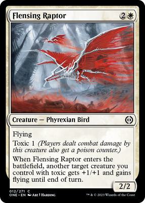 Flensing Raptor card from Phyrexia: All Will Be One