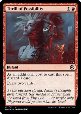 Thrill of Possibility card from Phyrexia: All Will Be One