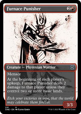 Furnace Punisher (Showcase) card from Phyrexia: All Will Be One