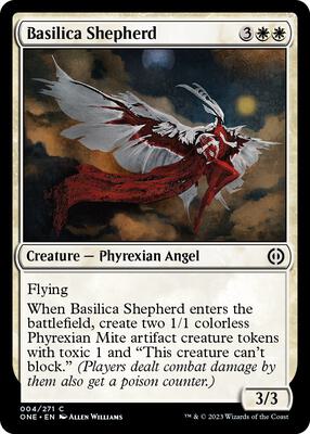 Basilica Shepherd card from Phyrexia: All Will Be One
