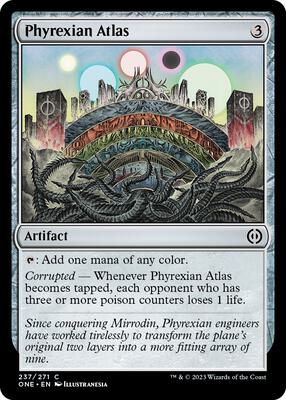 Phyrexian Atlas card from Phyrexia: All Will Be One