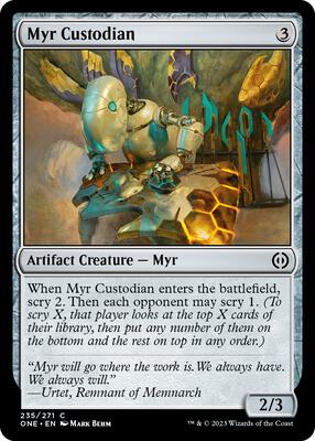 Myr Custodian card from Phyrexia: All Will Be One