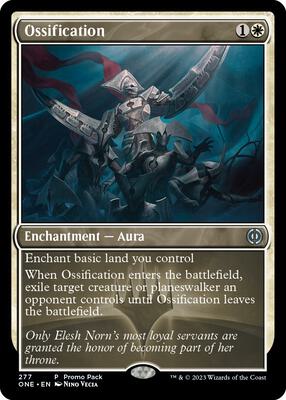 Ossification card from Promo Pack: Phyrexia: All Will Be One