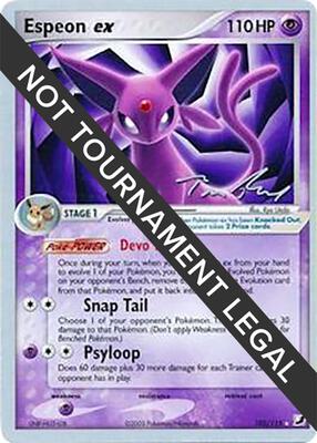 Espeon ex - 2007 (Tom Roos) card from World Championship Decks