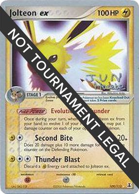 Jolteon ex - 2007 (Jun Hasebe) card from World Championship Decks