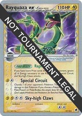 Rayquaza ex (Delta Species) - 2007 (Tom Roos) card from World Championship Decks