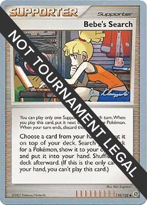 Bebe's Search - 2008 (Jason Klaczynski) card from World Championship Decks