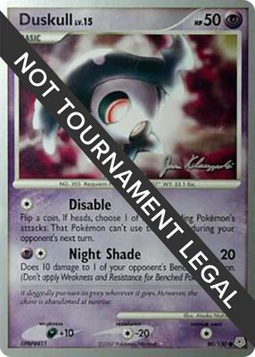 Duskull - 2008 (Jason Klaczynski) card from World Championship Decks