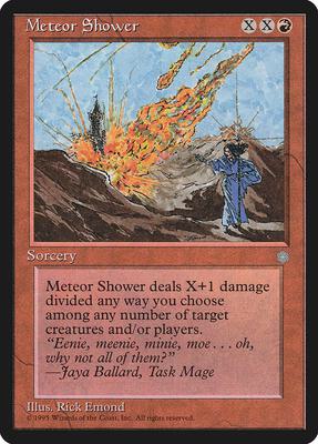 Meteor Shower card from Ice Age