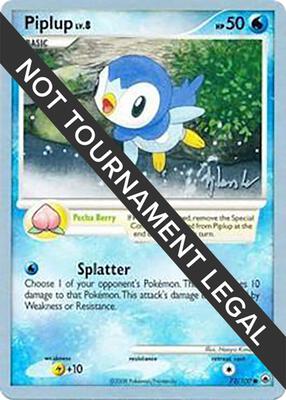 Piplup (72) - 2008 (Dylan Lefavour) card from World Championship Decks