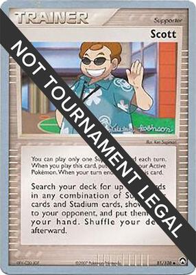 Scott - 2008 (Tristan Robinson) card from World Championship Decks