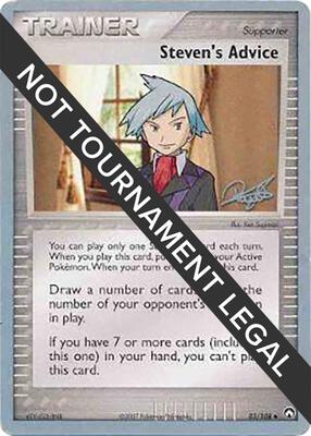 Steven's Advice - 2008 (Paul Atanassov) card from World Championship Decks